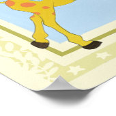 CarrouselGiraffe van June Erica Vess Poster (Hoek)