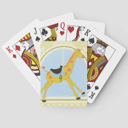 CarrouselGiraffe van June Erica Vess Speelkaarten (Achterkant)