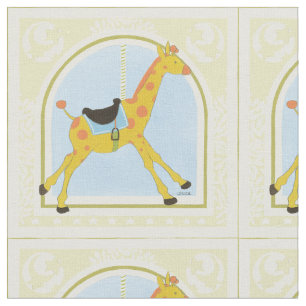 CarrouselGiraffe van June Erica Vess Stof
