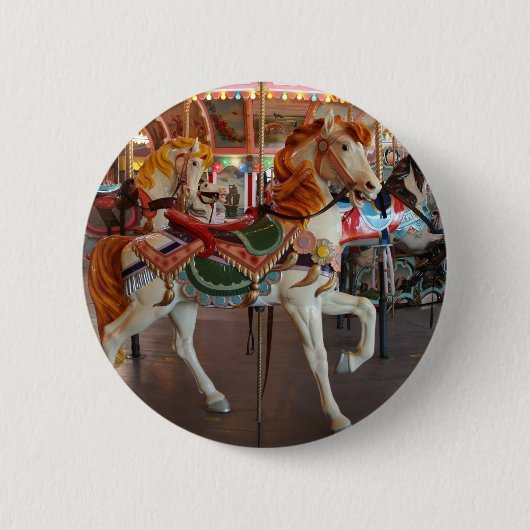 Carrouselpaard,2 Ronde Button 5,7 Cm (Voorkant)