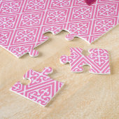 Carrouselpaard, Fuchsia en Light Pink Legpuzzel (Zijkant)