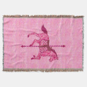 Carrouselpaard - Fuchsia Pink Deken (Voorkant)