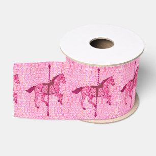 Carrouselpaard - Fuchsia Pink Grosgrain Lint