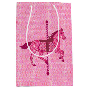 Carrouselpaard - Fuchsia Pink Medium Cadeauzakje