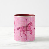 Carrouselpaard - Fuchsia Pink Mok (Midden)
