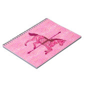Carrouselpaard - Fuchsia Pink Notitieboek (Linkerzijde)