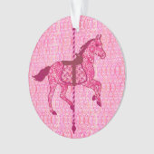 Carrouselpaard - Fuchsia Pink Ornament (voorkant)