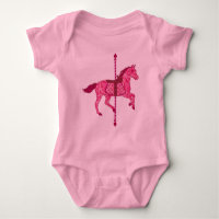 Carrouselpaard - Fuchsia Pink