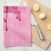 Carrouselpaard - Fuchsia Pink Theedoek (Quarter Fold)