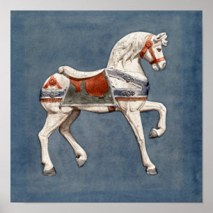 Carrouselpaard Henry Murphy Art Horse Poster