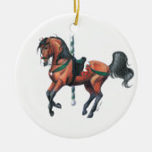 carrouselpaard keramisch ornament (Voorkant)