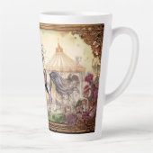 Carrouselpaard op het kermis latte mok (Rechts)