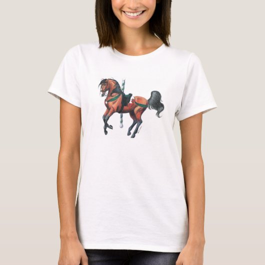 carrouselpaard t-shirt (Voorkant)