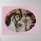 Carrouselpaarden afdrukken poster (Voorkant)