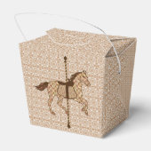 Carrouselpaarden - Chocolate Brown en Tan Bedankdoosjes (Achterkant)