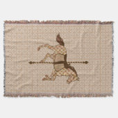 Carrouselpaarden - Chocolate Brown en Tan Deken (Voorkant)