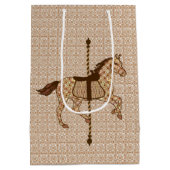 Carrouselpaarden - Chocolate Brown en Tan Medium Cadeauzakje (Achterkant)