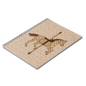 Carrouselpaarden - Chocolate Brown en Tan Notitieboek (Linkerzijde)