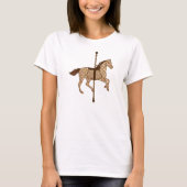 Carrouselpaarden - Chocolate Brown en Tan T-shirt (Voorkant)