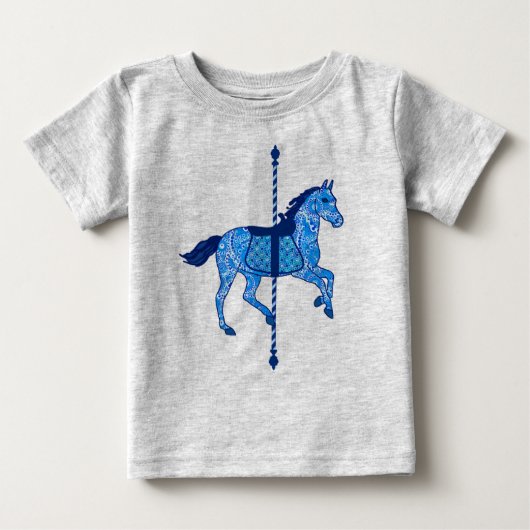 Carrouselpaarden - Cobalt en Sky Blue (Voorkant)