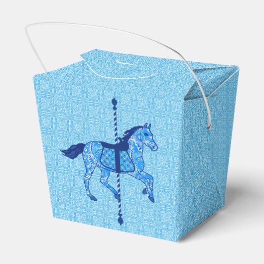 Carrouselpaarden - Cobalt en Sky Blue Bedankdoosjes (Achterkant)