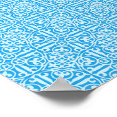 Carrouselpaarden - Cobalt en Sky Blue Poster (Hoek)