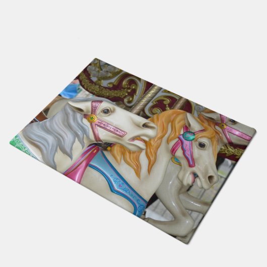 Carrouselpaarden Deurmat (Schuin)