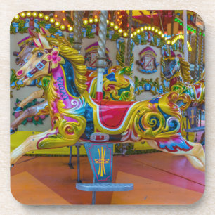 Carrouselpaarden hardplastic onderzetters