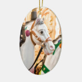 Carrouselpaarden Keramisch Ornament (Links)