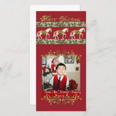 Carrouselpaarden kerstkaart (Voorkant / Achterkant)