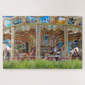 Carrouselpaarden Legpuzzel (Horizontaal)