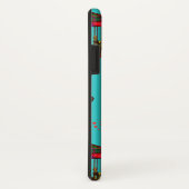 Carrouselpaarden op blauw Case-Mate iPhone case (Achterkant / rechts)