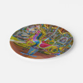 Carrouselpaarden Papierpapier bord (Gekanteld)