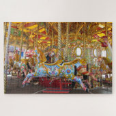 carrouselpaarden puzzel legpuzzel (Horizontaal)
