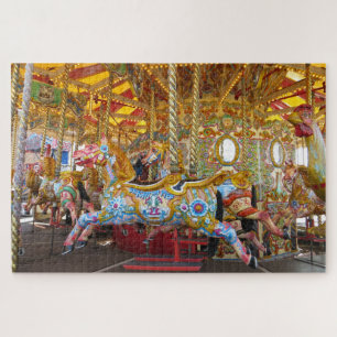 carrouselpaarden puzzel legpuzzel