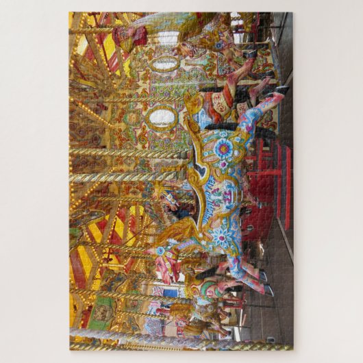 carrouselpaarden puzzel legpuzzel (Verticaal)