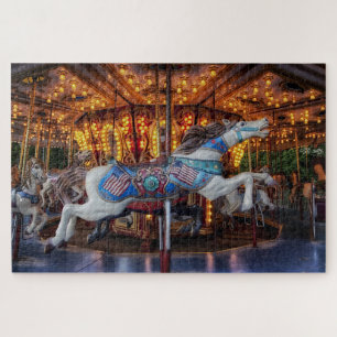 carrouselpaarden puzzel legpuzzel