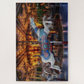 carrouselpaarden puzzel legpuzzel (Verticaal)