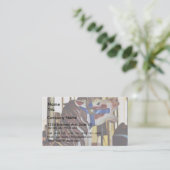 Carrouselpaarden Rides Amusementparken Visitekaartje (Staand voorkant)