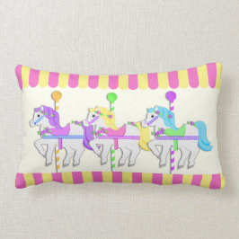 Carrouselpaarden roze kussen