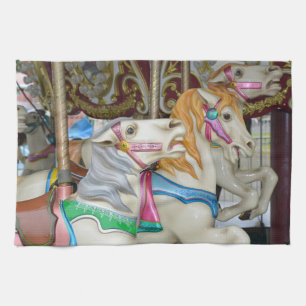 Carrouselpaarden Theedoek
