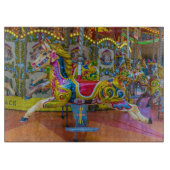 Carrouselpaarden uitzichten snijplank (Voorkant)