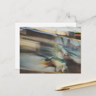 Carrouselpaarden Zomer Dagen op de Kermis Abstract Briefkaart