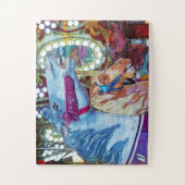 carrouselpaardenrennen legpuzzel (Verticaal)