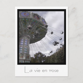 Carrouselzwendel in Parijs Briefkaart