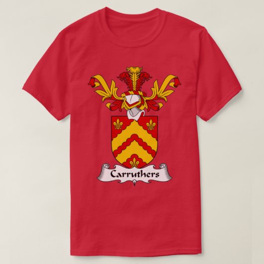 Carruthers Coat of Arms Family Crest  T-shirt (Design voorkant)