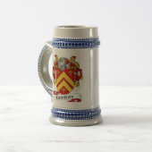 Carruthers Coat of Arms Stein - Family Crest Bierpul (Voorkant links)