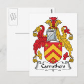 Carruthers Family Crest Briefkaart (Voorkant / Achterkant)