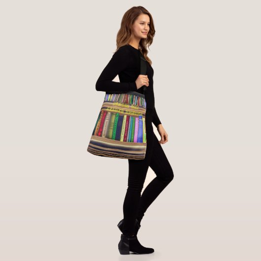Carry-all Fun-Book Lover Crossbody Tas (Op model)