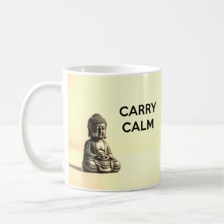 Carry Calm Zen Buddha Quote Mok